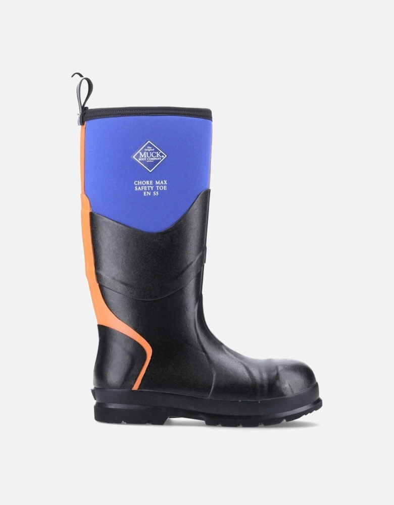 Muck Boots Chore Max S5 Rubber Blue/Orange Wellington Boots