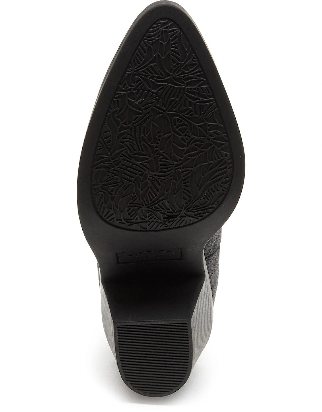 Feather Polyurethane Women's Black Heeled Ankle Boots