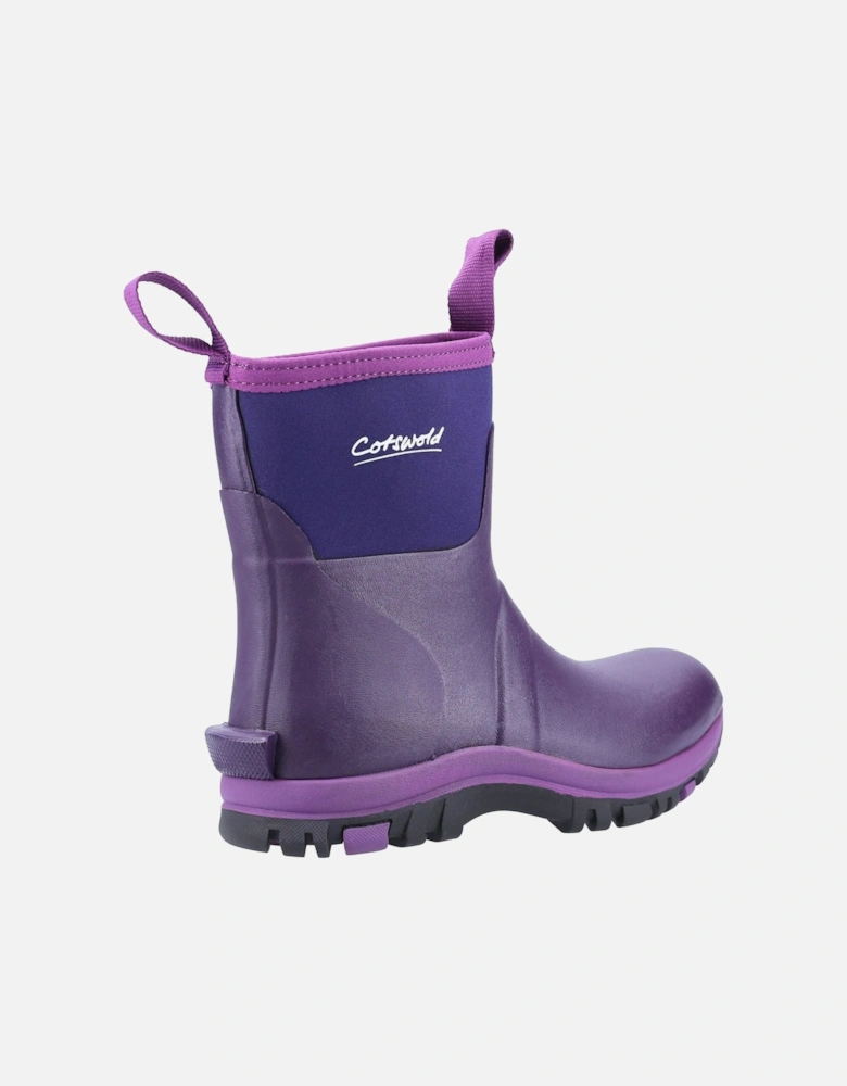 Blaze TPR+Neoprene Women's Purple Wellington Boots