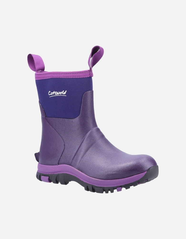Blaze TPR+Neoprene Women's Purple Wellington Boots