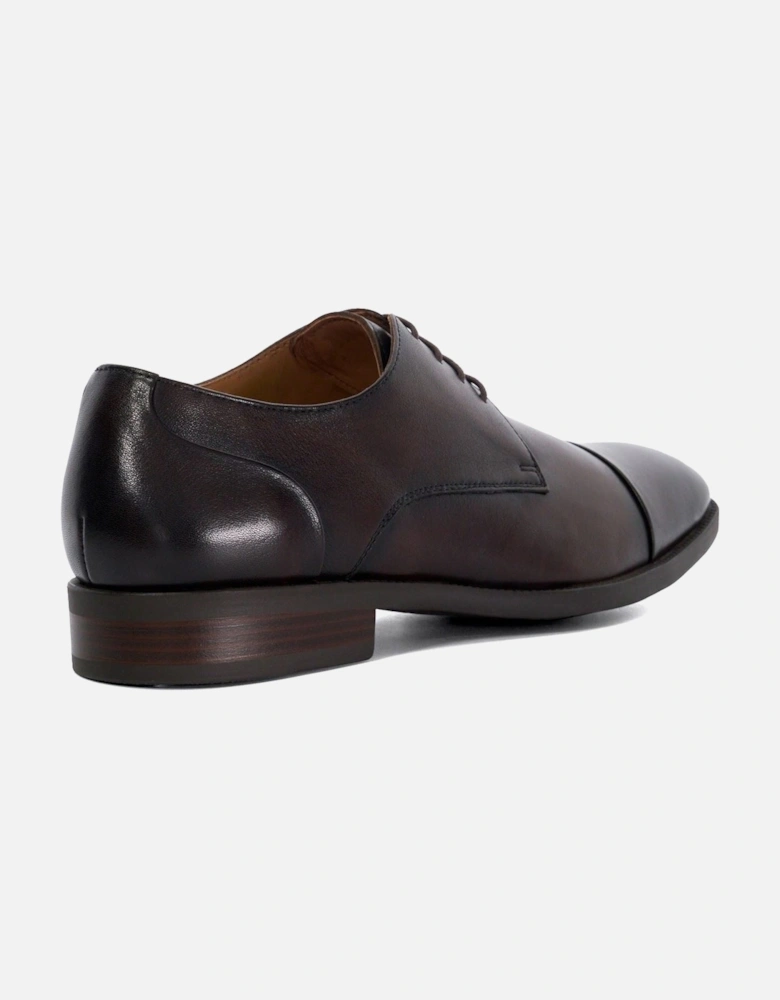 Dune Suffix Leather Men's Brown Lace-Up Shoes