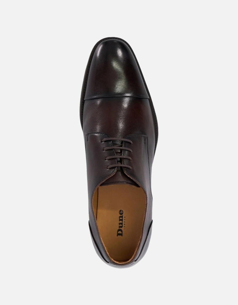 Dune Suffix Leather Men's Brown Lace-Up Shoes