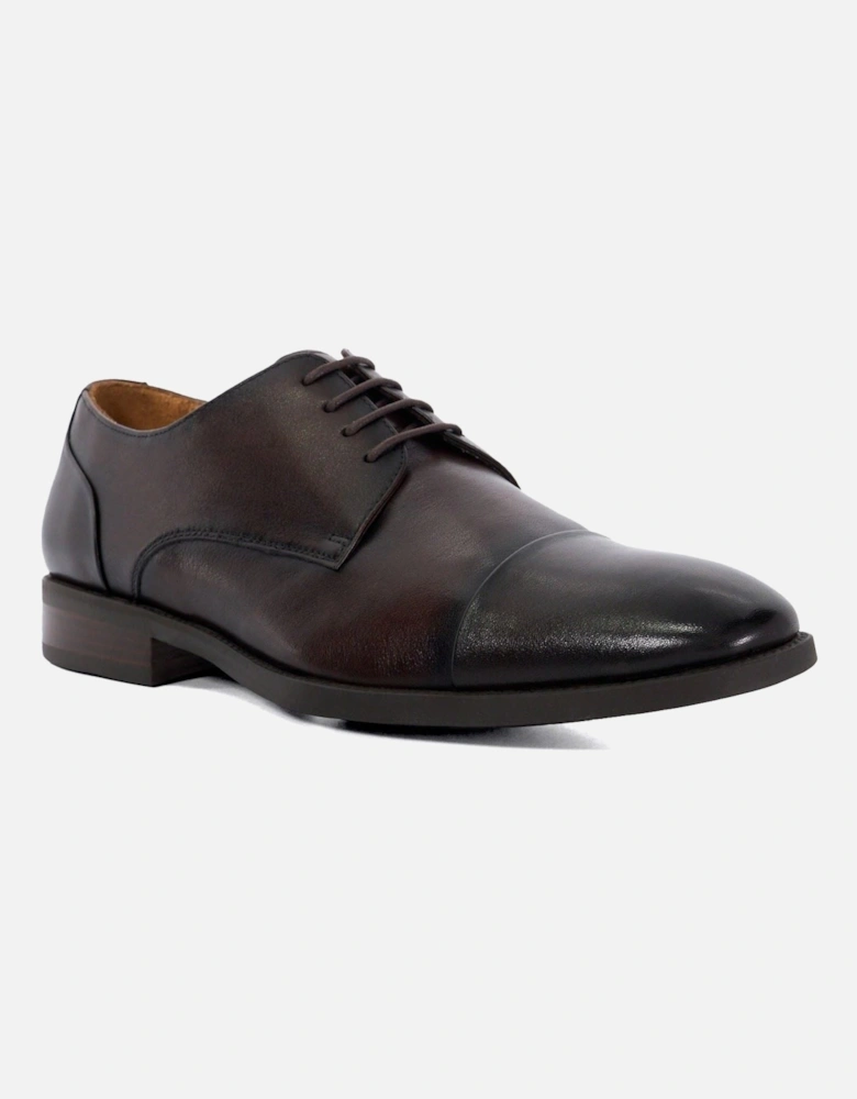 Dune Suffix Leather Men's Brown Lace-Up Shoes