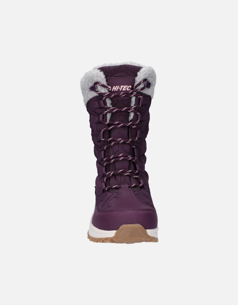 Sophia Nylon Women's Italian Plum/Sepia Rose Winter Ankle Boots