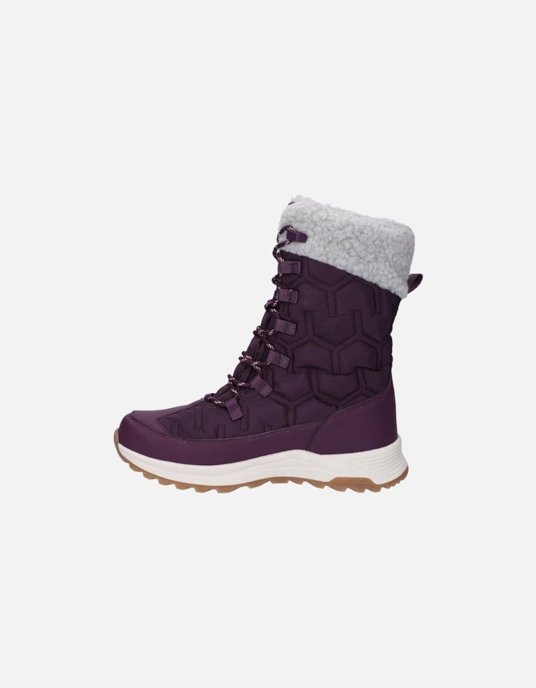 Sophia Nylon Women's Italian Plum/Sepia Rose Winter Ankle Boots