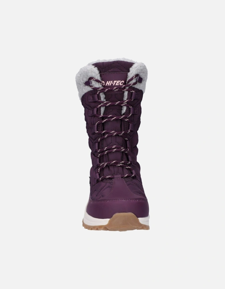 Sophia Nylon Women's Italian Plum/Sepia Rose Winter Ankle Boots