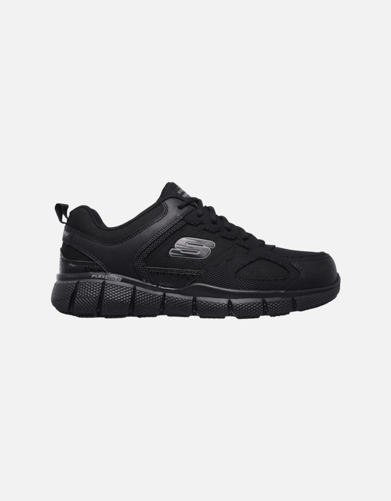Telphin Sanphet Leather Men's Black Safety Trainers