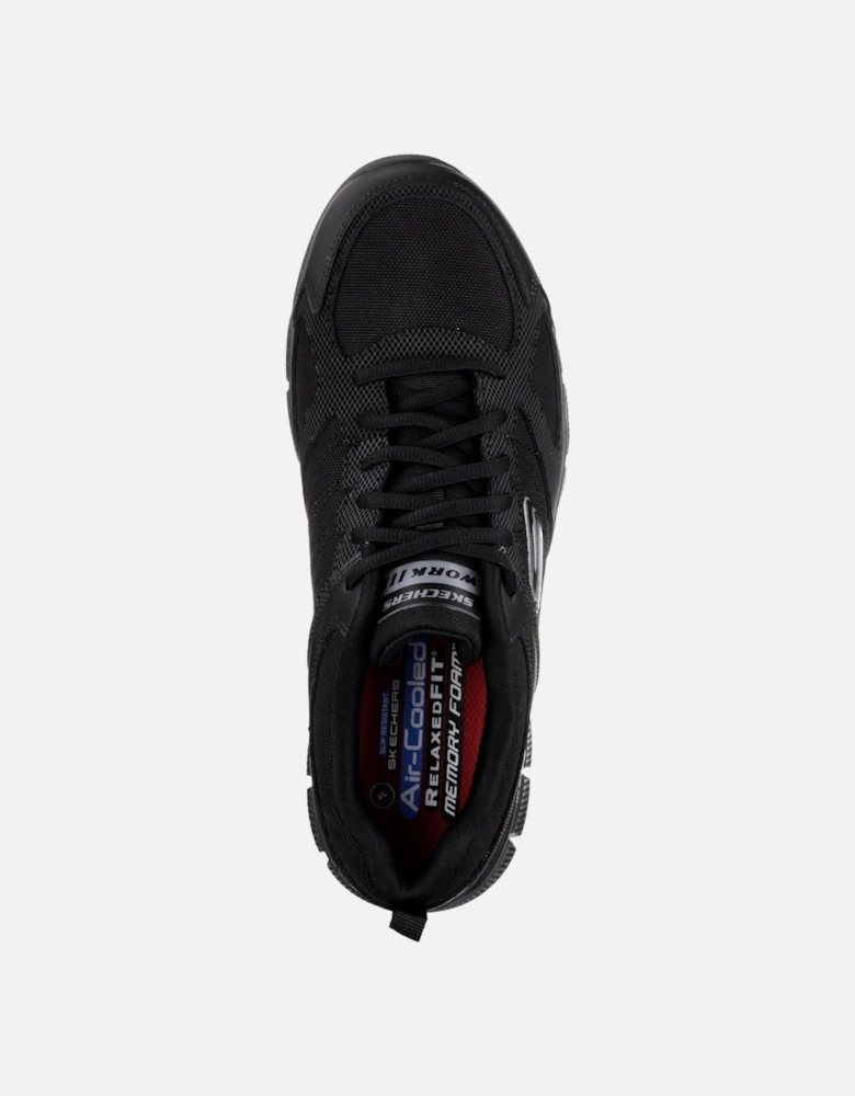 Telphin Sanphet Leather Men's Black Safety Trainers