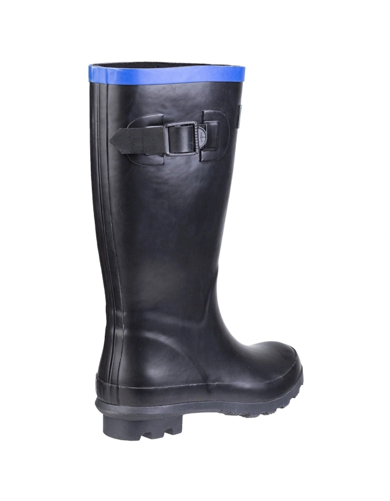 Fairweather Rubber Black/Blue Wellington Boots