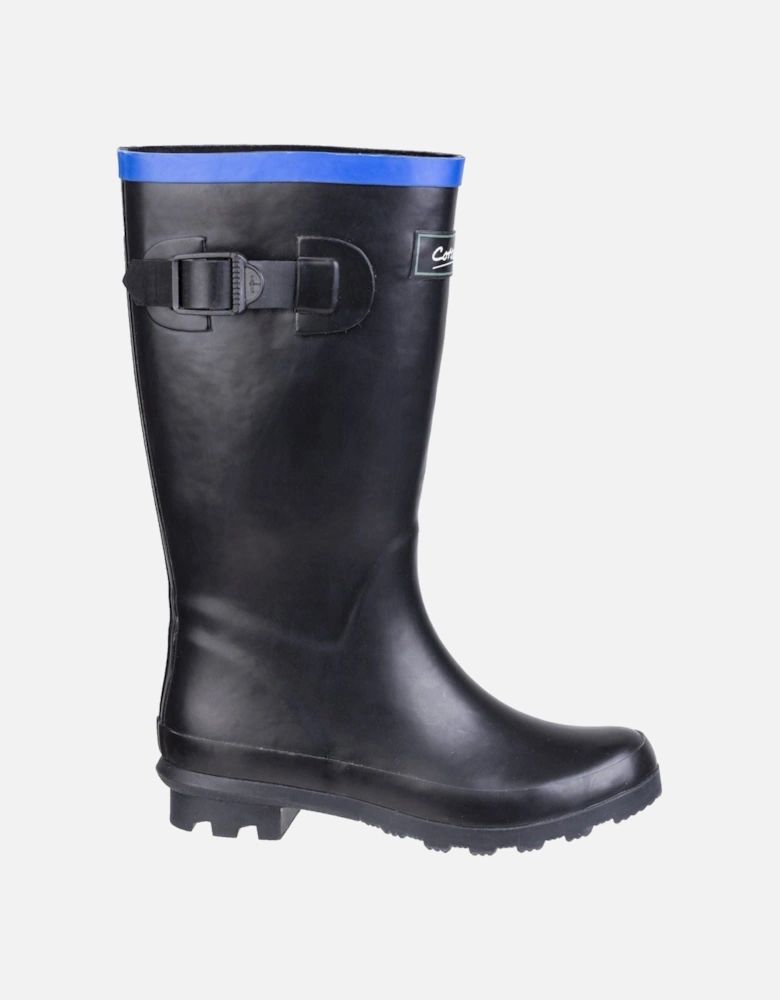 Fairweather Rubber Black/Blue Wellington Boots