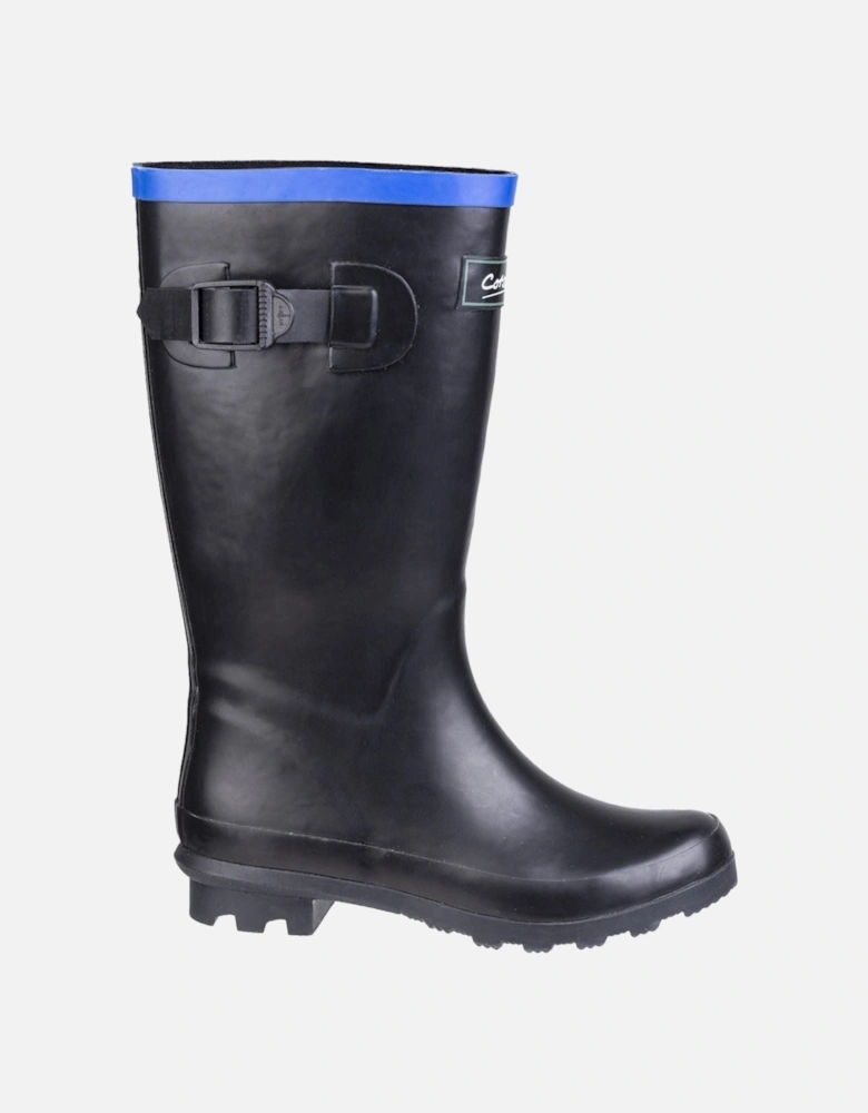 Fairweather Rubber Black/Blue Wellington Boots