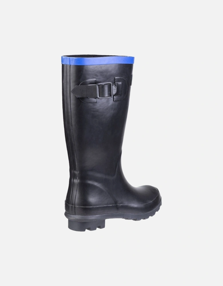 Fairweather Rubber Black/Blue Wellington Boots