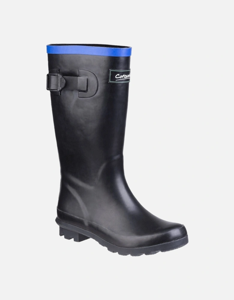 Fairweather Rubber Black/Blue Wellington Boots