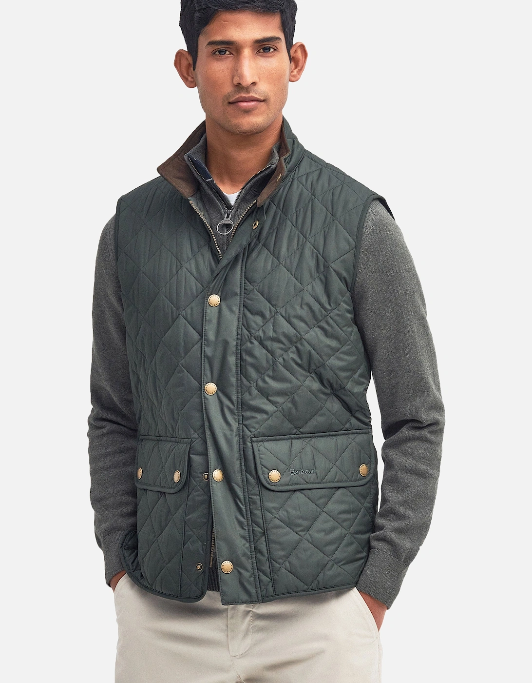 Lowerdale Quilted Gilet Sage