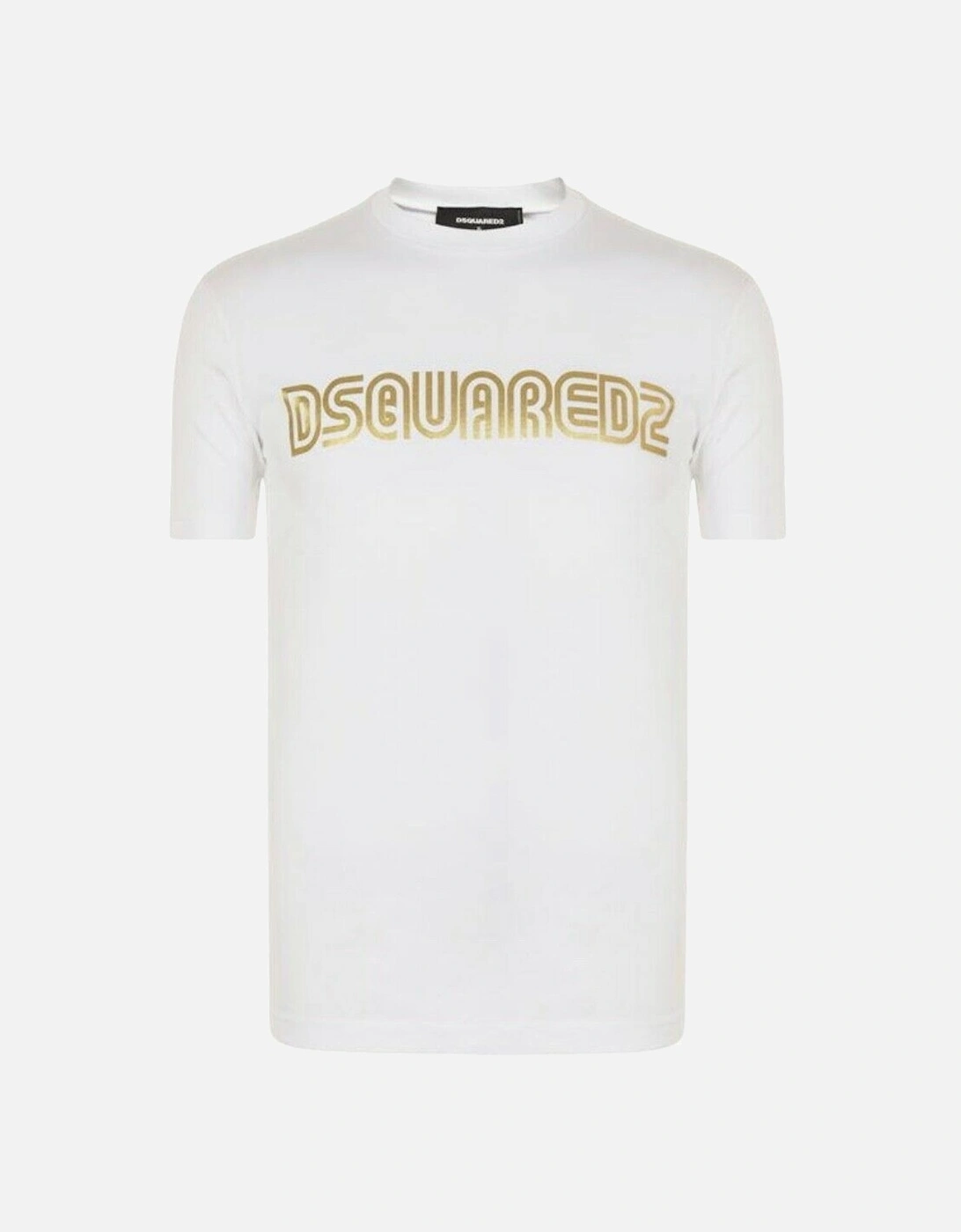 Gold Bold Logo White T-Shirt, 3 of 2