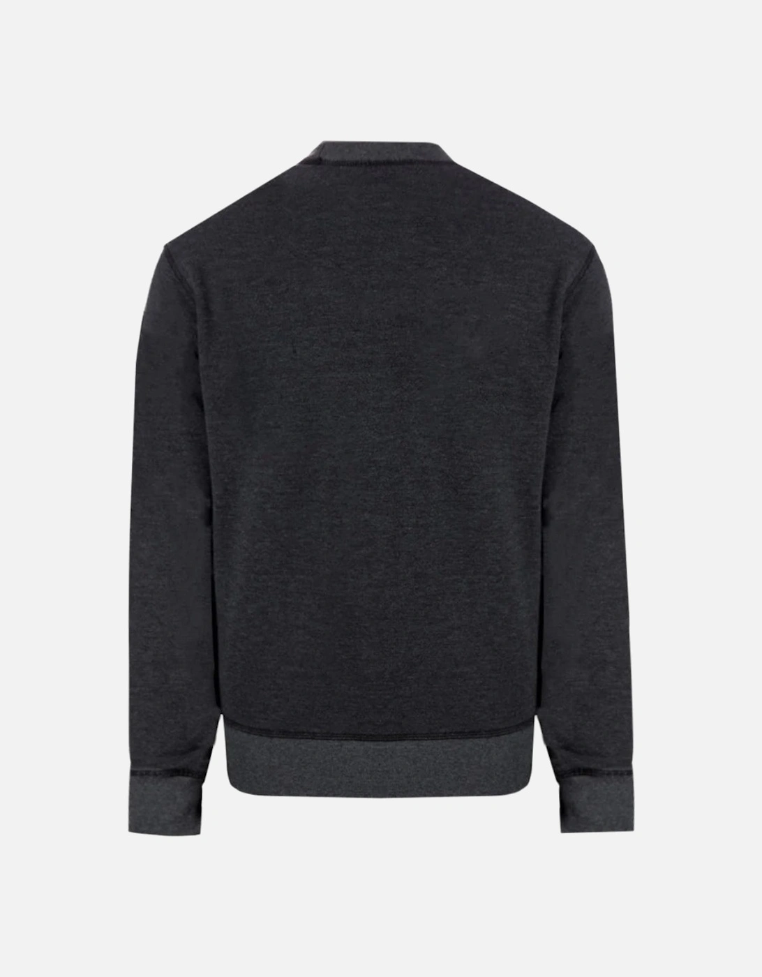 Pocket Logo Faded Black Sweatshirt