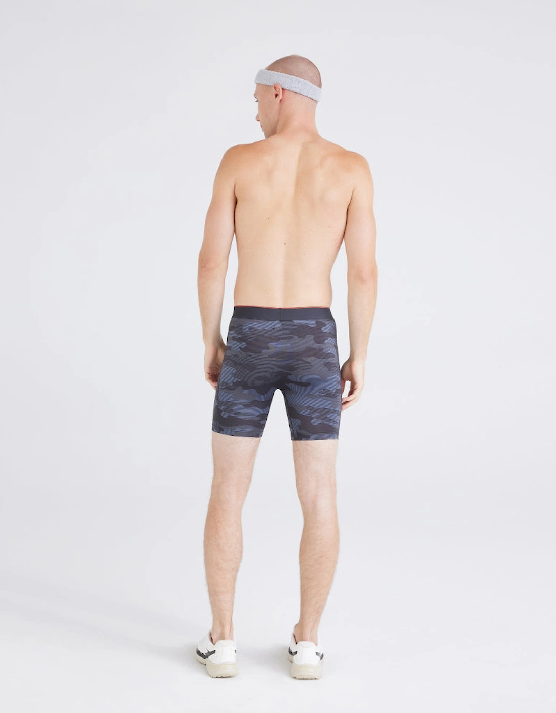 Multi-Sport Mesh Remote Camo Boxer Briefs, Faded Black