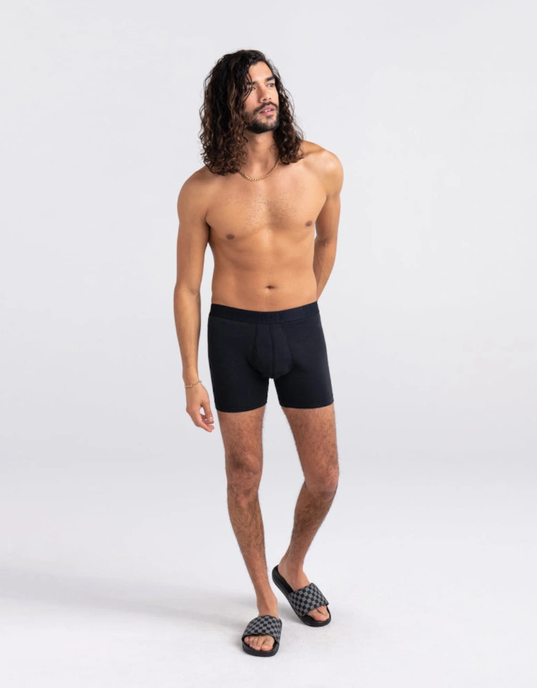 Droptemp Cooling Cotton Boxer Brief, Black