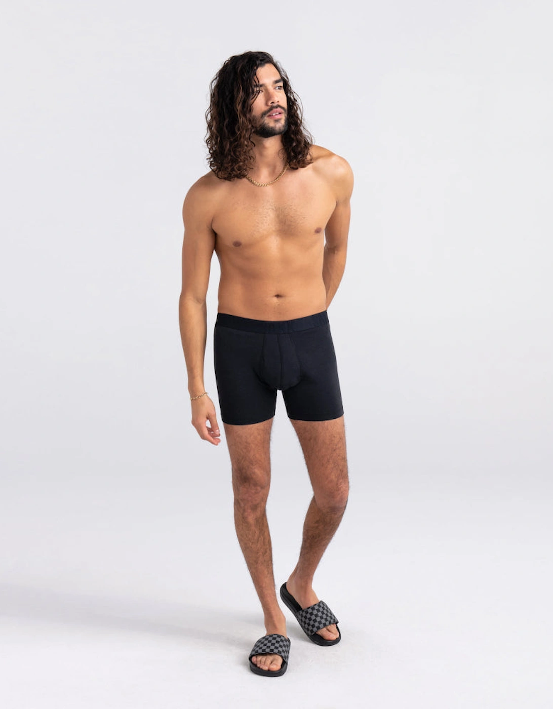Droptemp Cooling Cotton Boxer Brief, Black