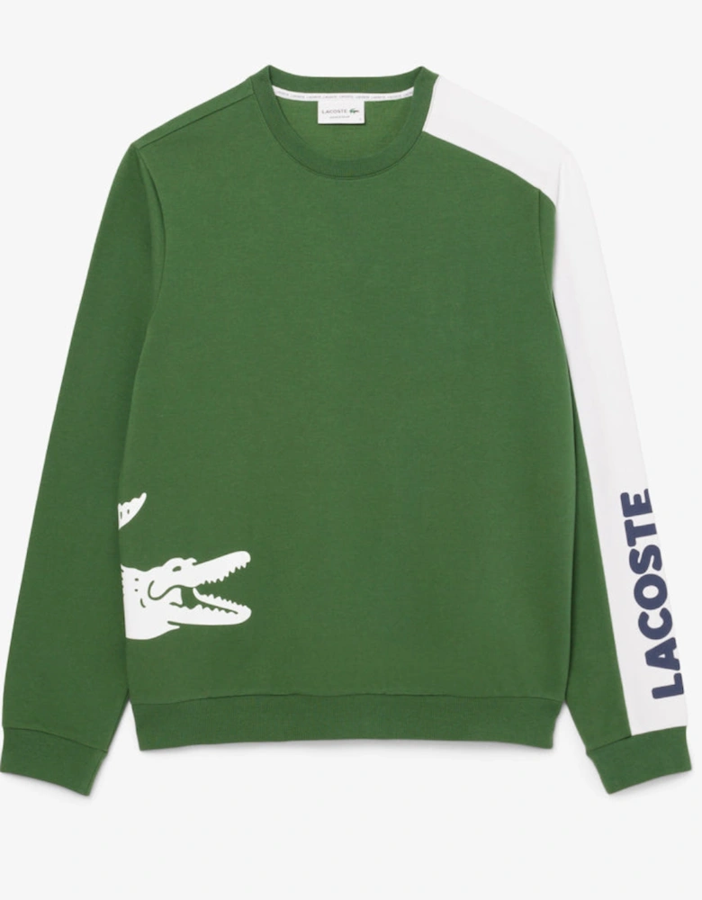 Big Croc Fleece Loungewear Sweatshirt, Thyme