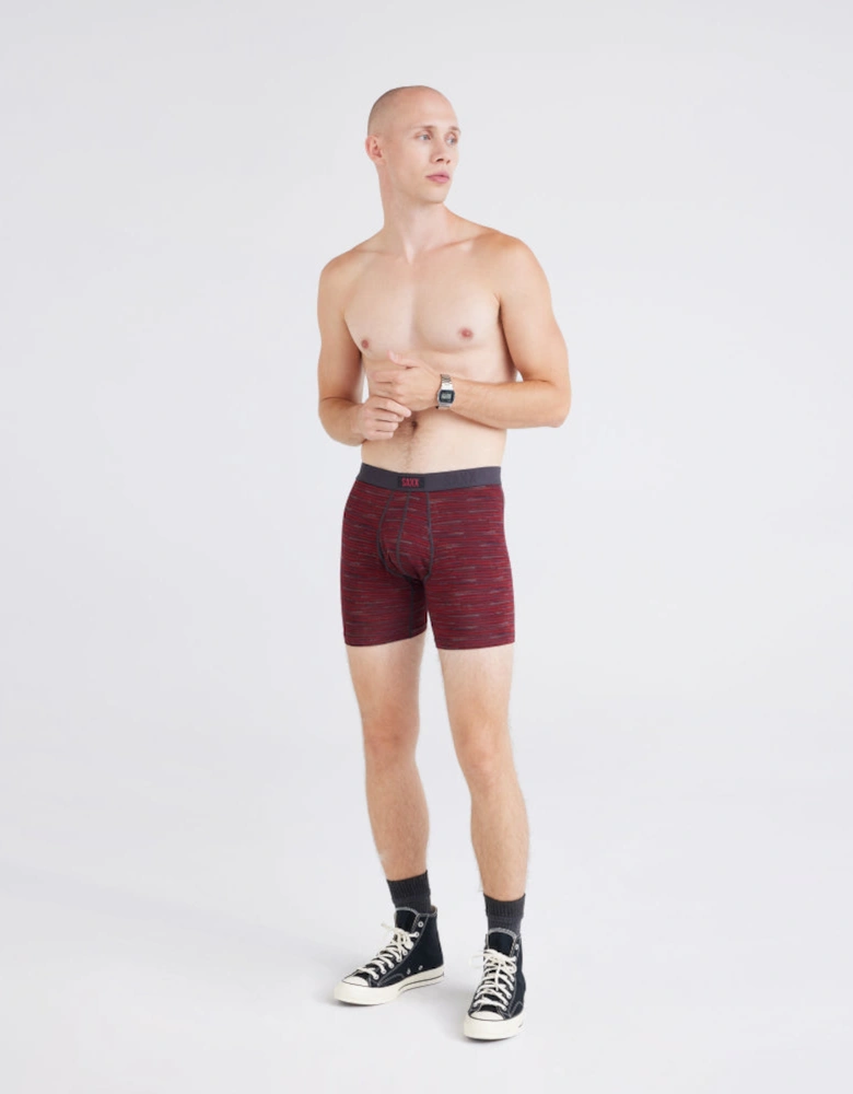 2-Pack Vibe Xtra Super Soft Boxer Briefs, Black/Burgundy