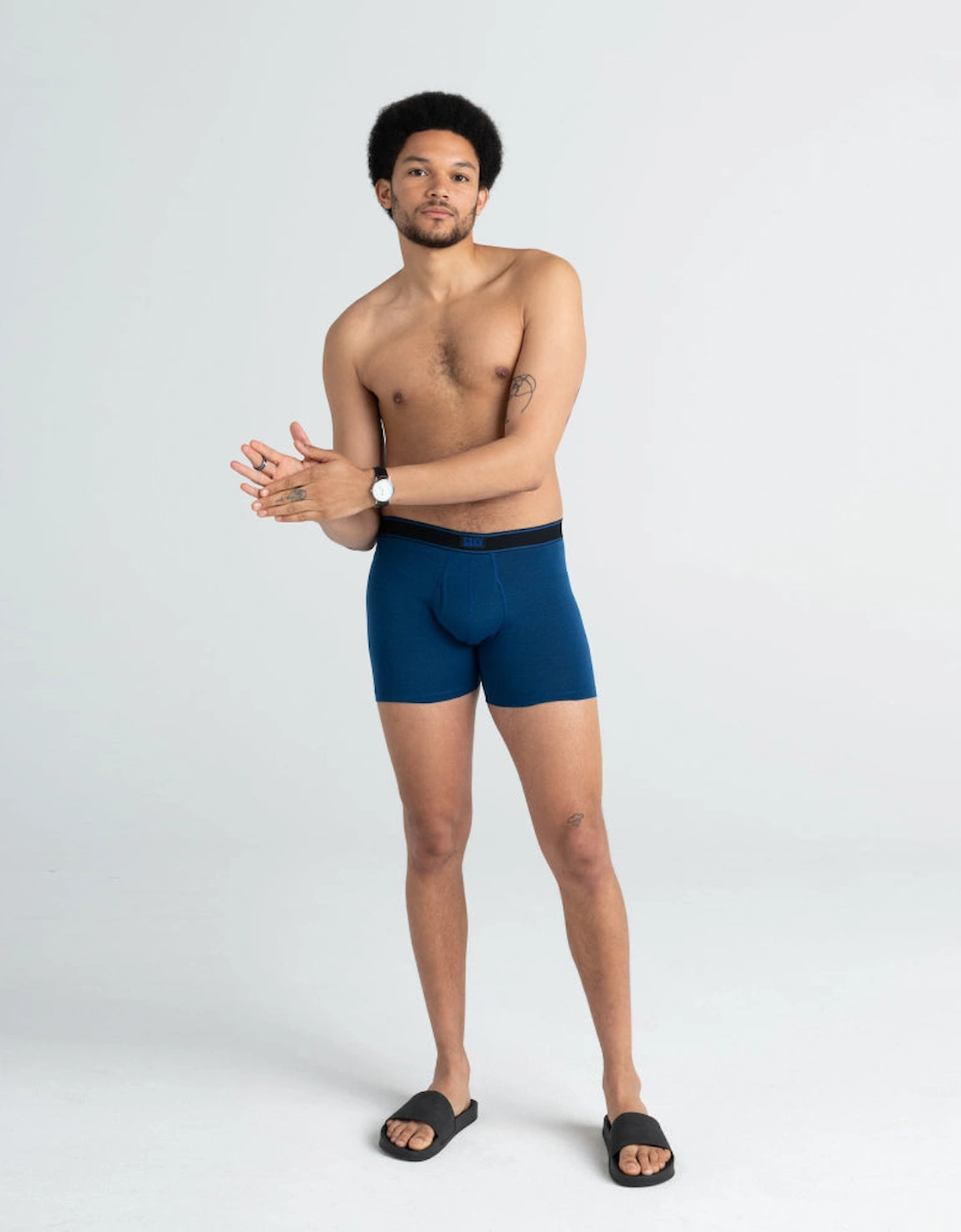 2-Pack Daytripper Boxer Briefs, Black/City Blue Heather