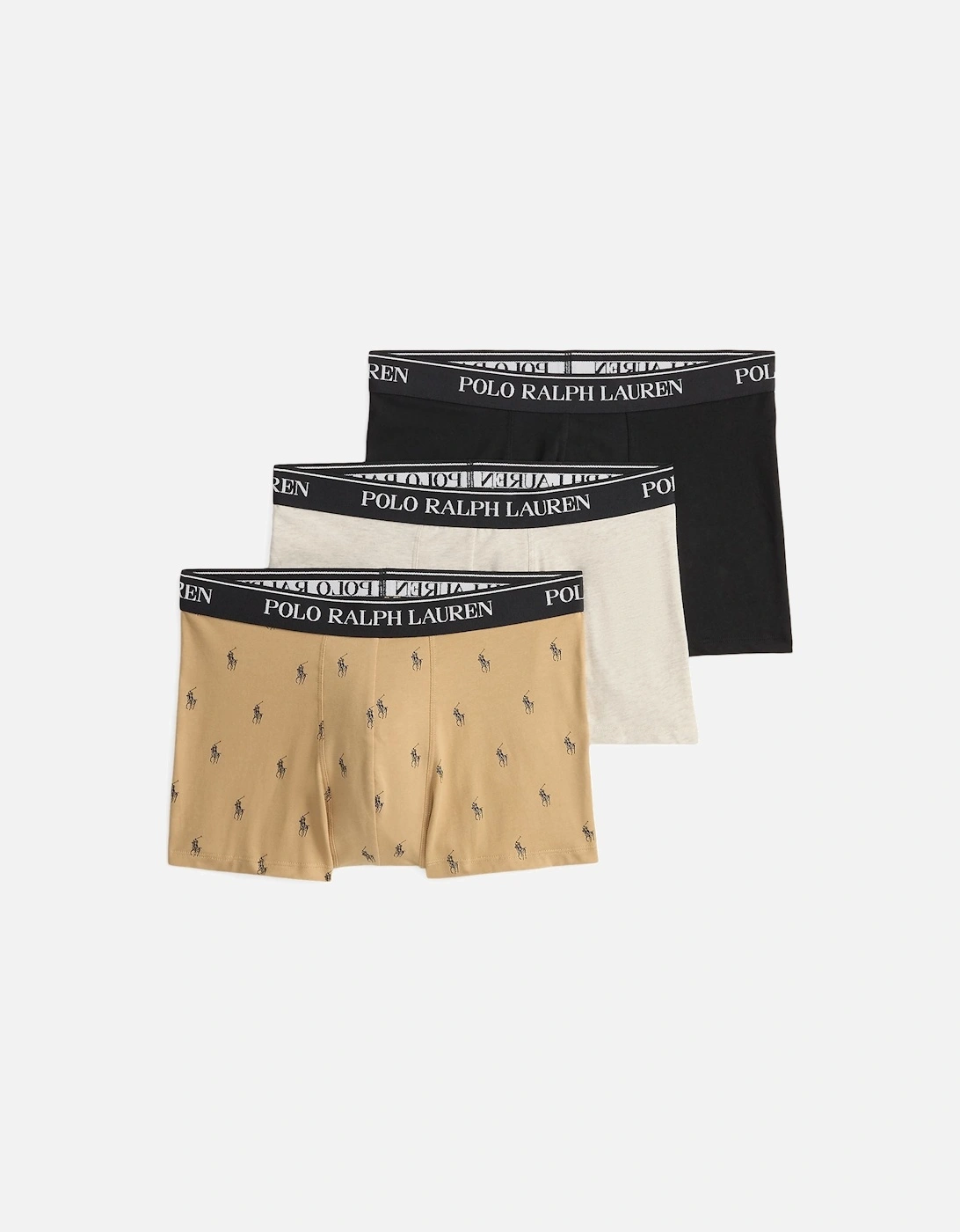 Men's Ralph Lauren Classic Stretch-Cotton Trunk 3-Pack - Cream - Size: 32/33/32