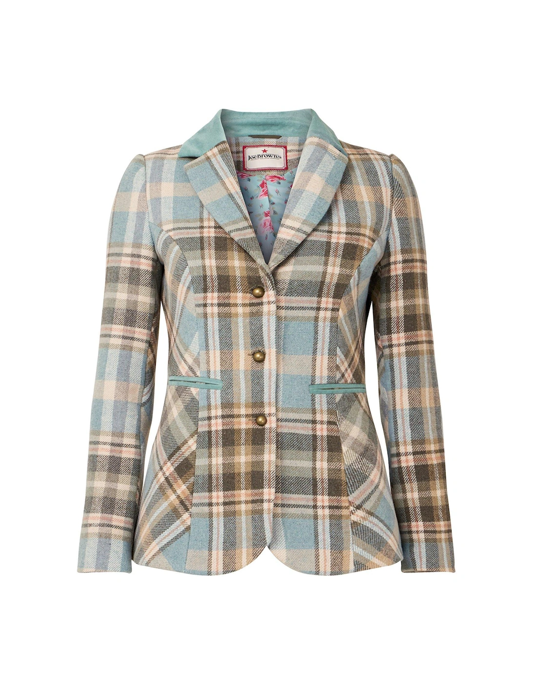 Lottie Check Jacket - Blue