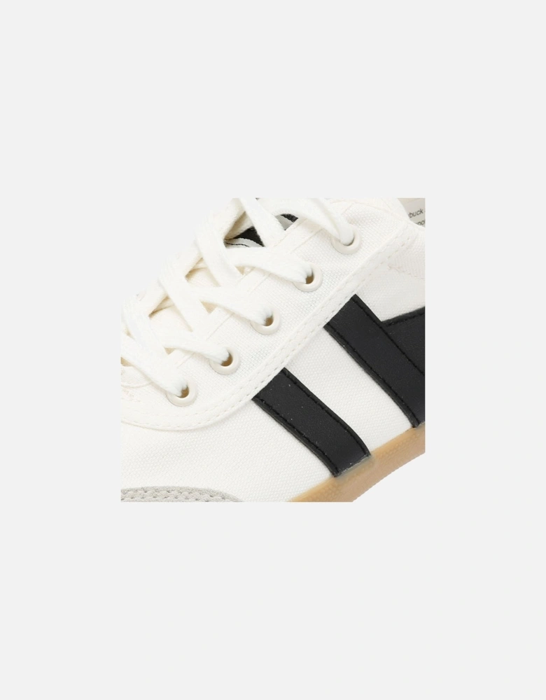 Badmington Women's Off White/Black Trainers