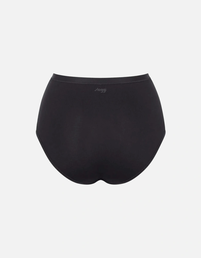 Go Daily Cotton 3-Pack High Waist Briefs, Black
