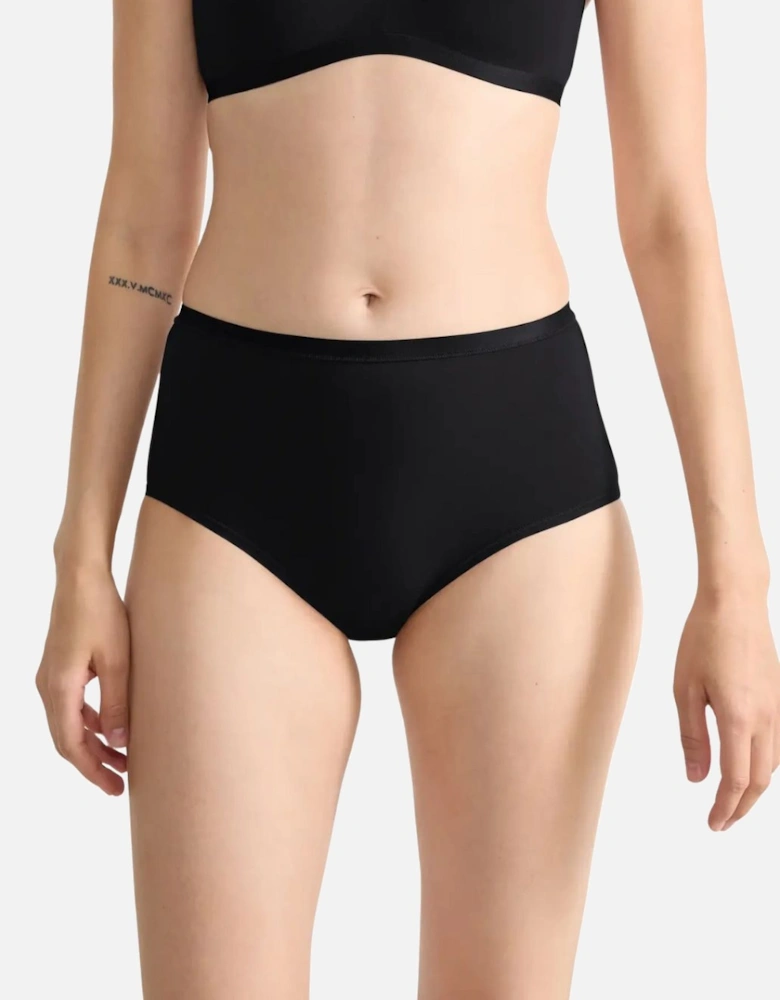Go Daily Cotton 3-Pack High Waist Briefs, Black