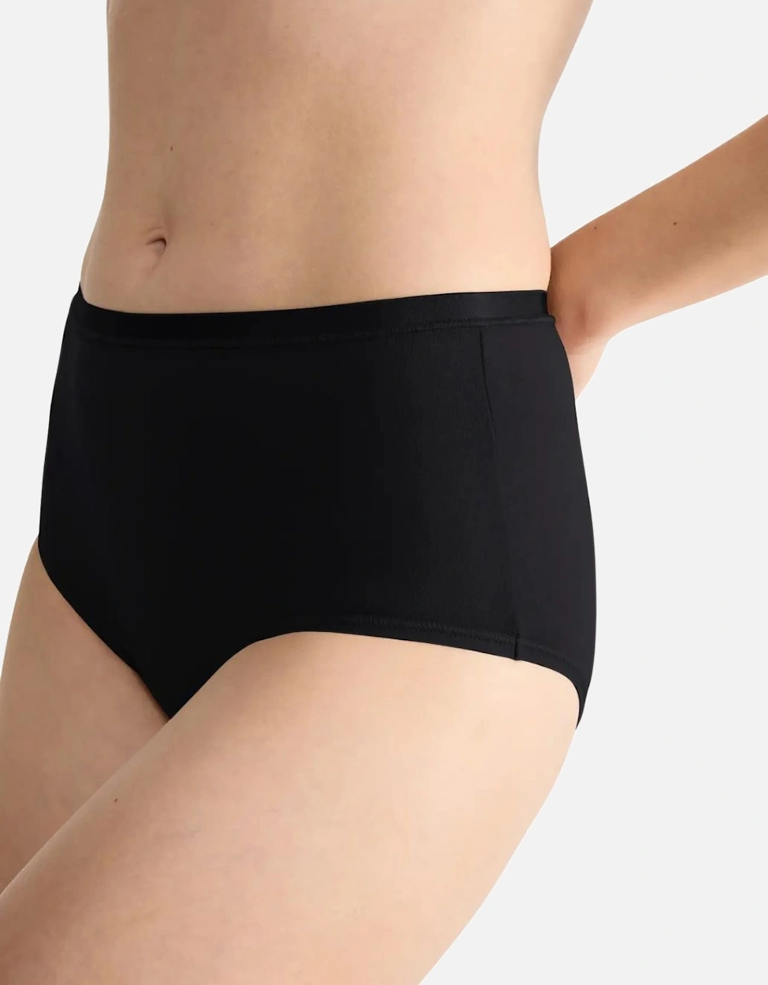 Go Daily Cotton 3-Pack High Waist Briefs, Black