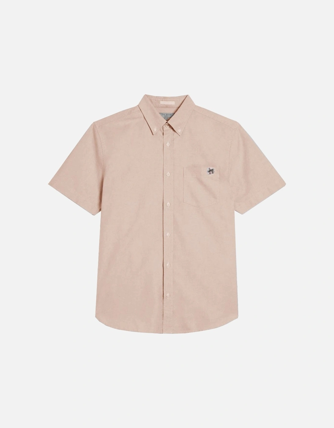 Men's Light Pink Capsho Short Sleeved Oxford Shirt, 4 of 3