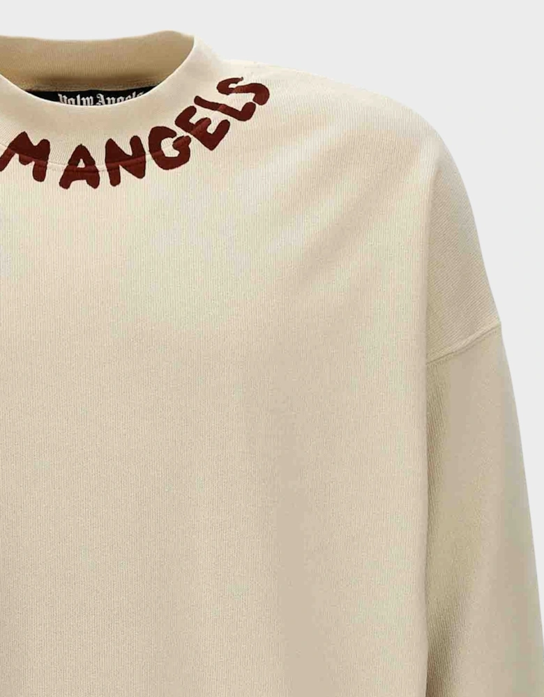 Seasonal Logo Crewneck White Red