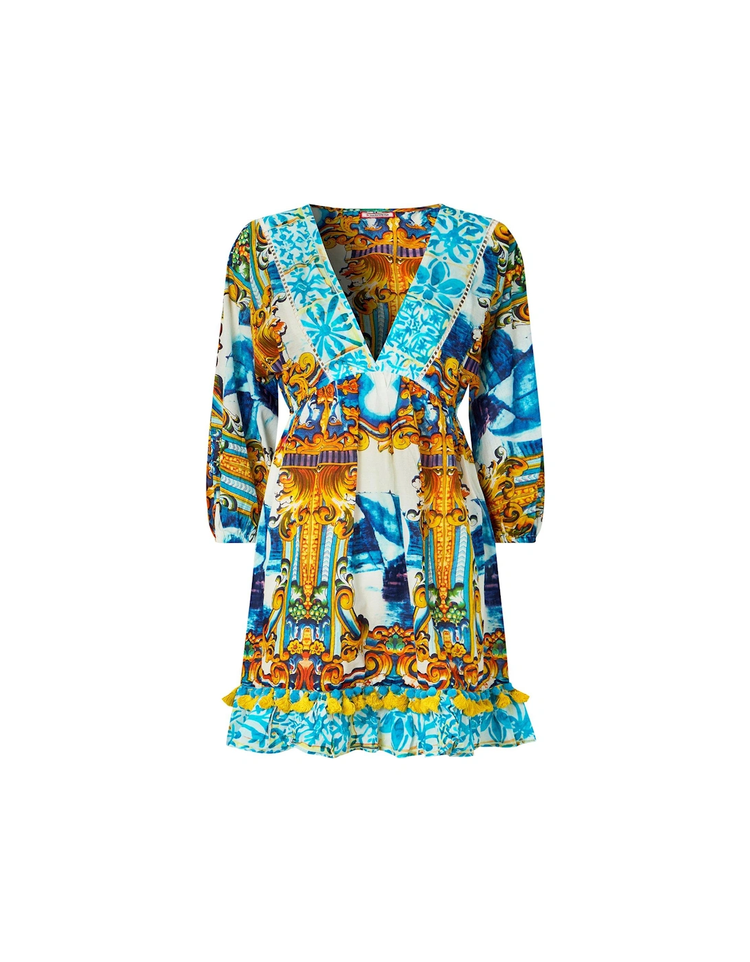 Sail Away Printed Tunic - Blue