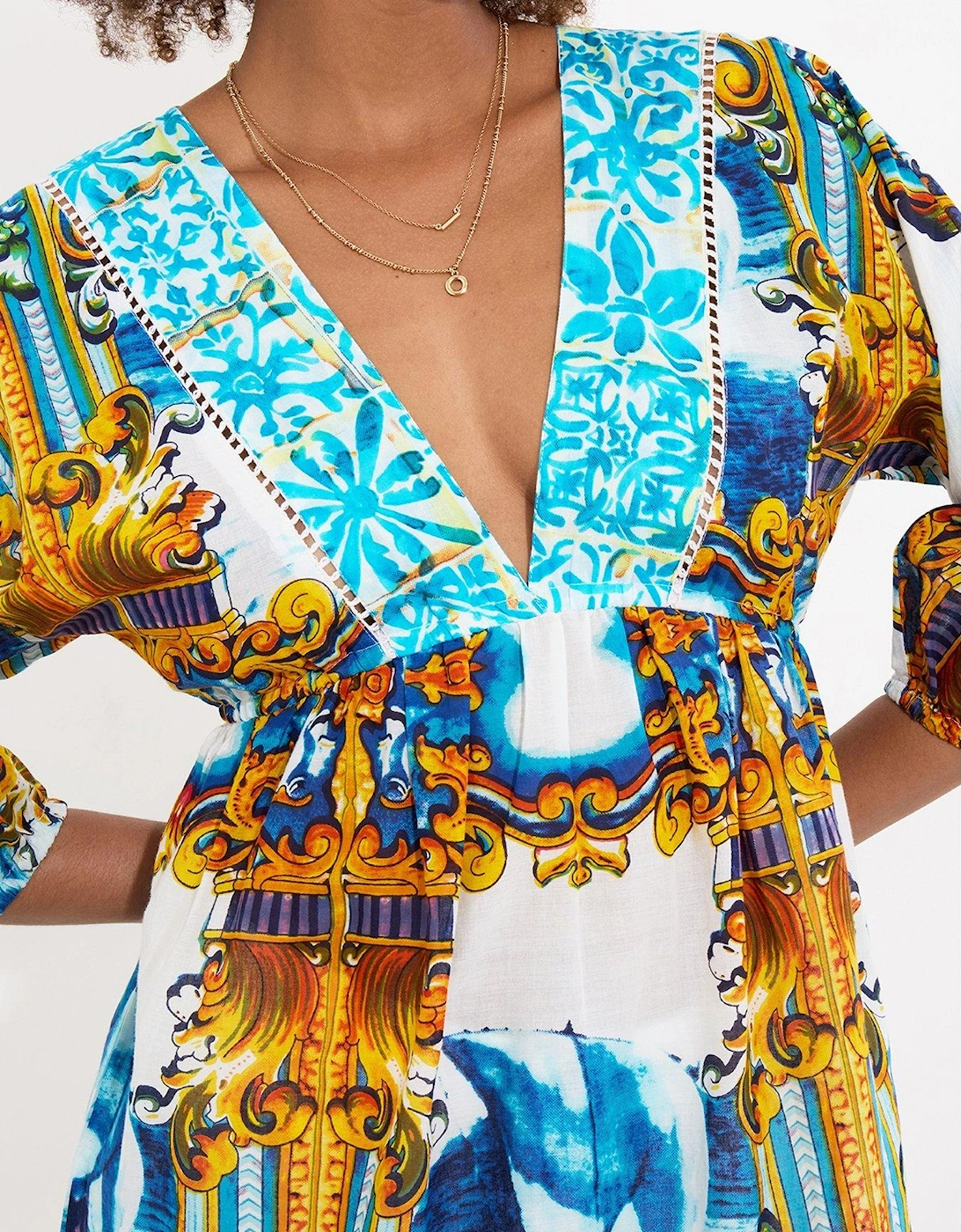 Sail Away Printed Tunic - Blue