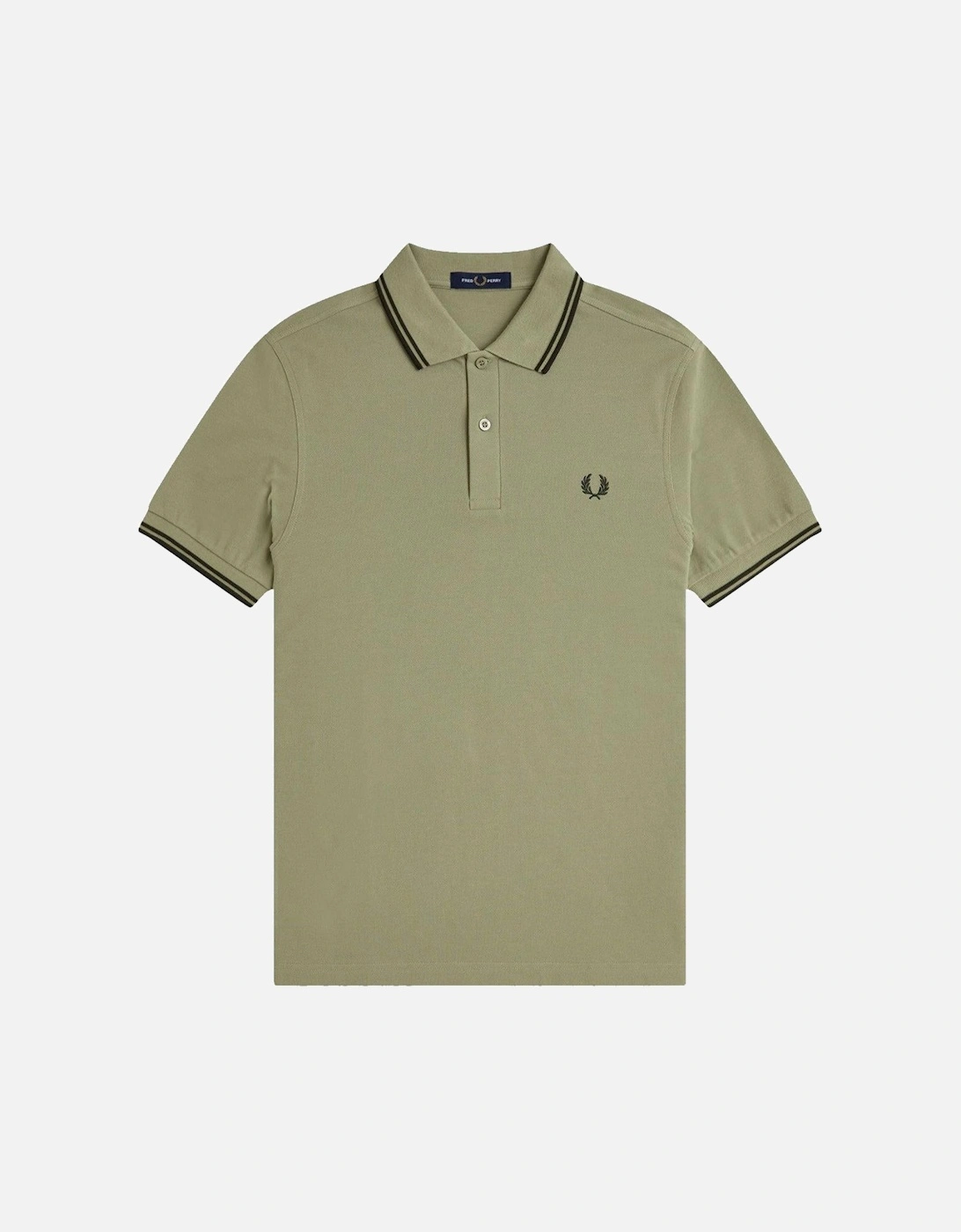 Twin Tipped Polo Shirt Olive Mint/Night Green, 4 of 3