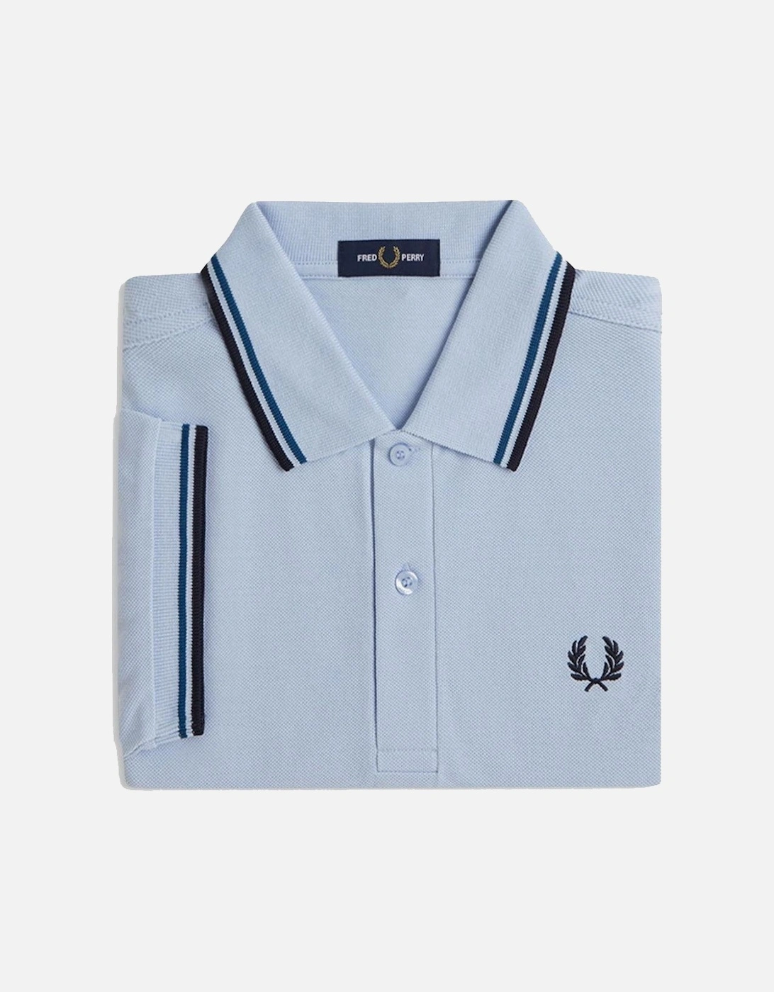 Twin Tipped Polo Shirt Light Smoke/Petrol Blue/Navy