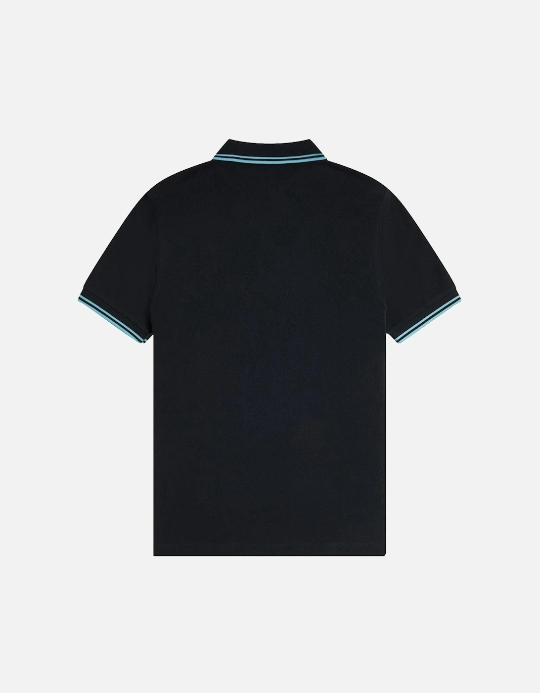 Twin Tipped Polo Shirt Navy/Mint Blue