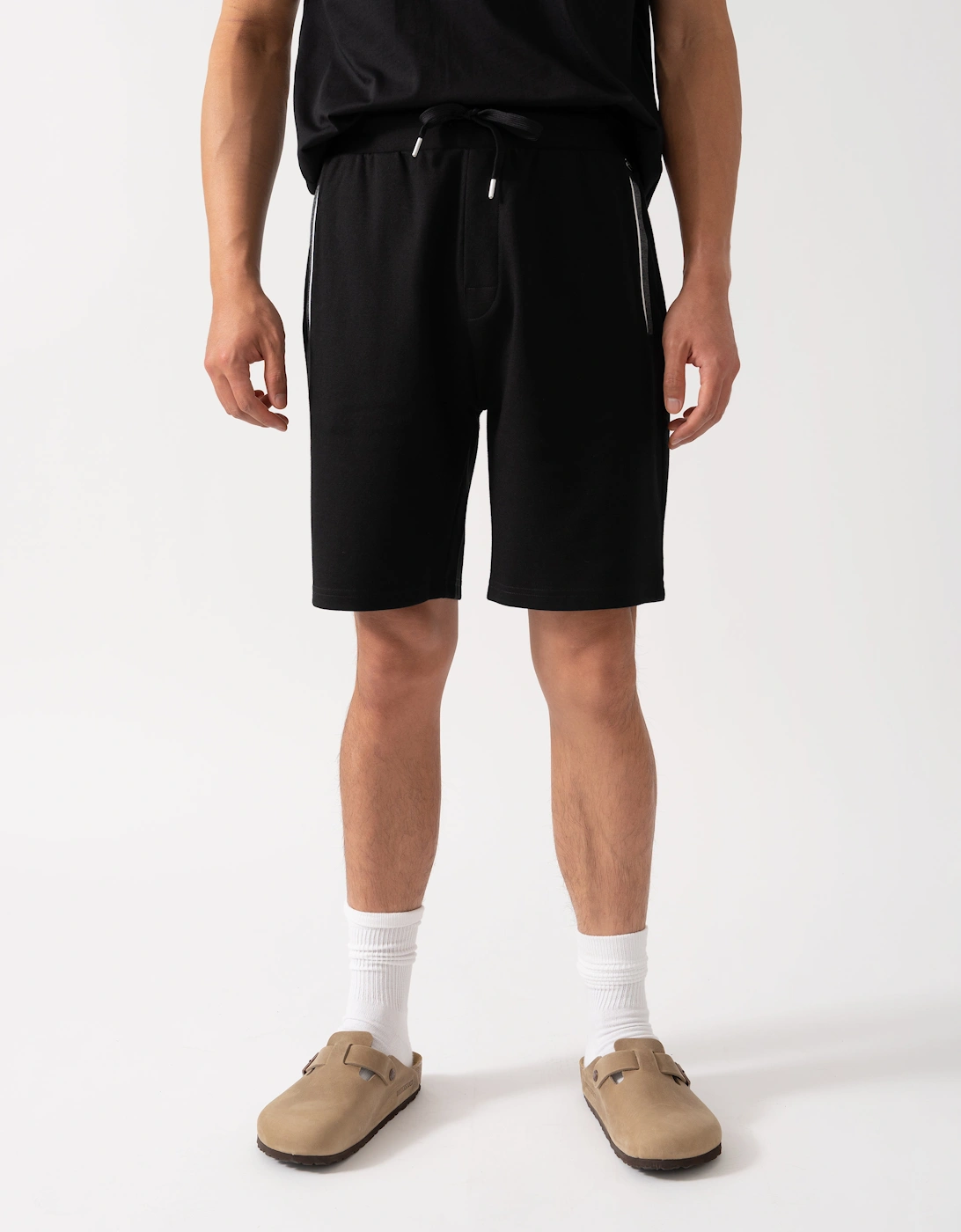 Hugo Boss Men's Black Boss Orange Loungewear Tracksuit Shorts 50545577 - 001 - Size: L