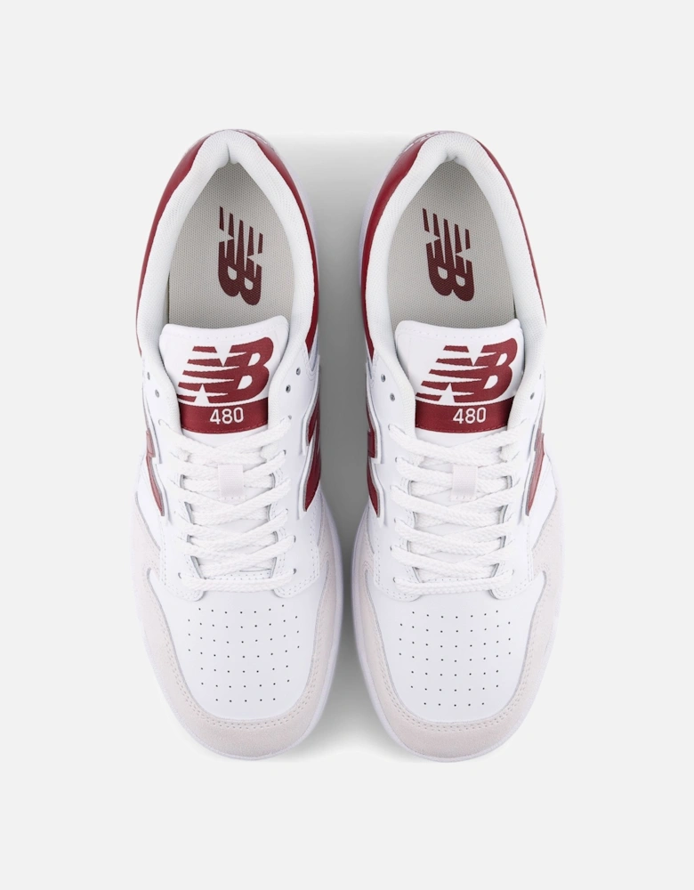 480 Trainer White/Burgundy