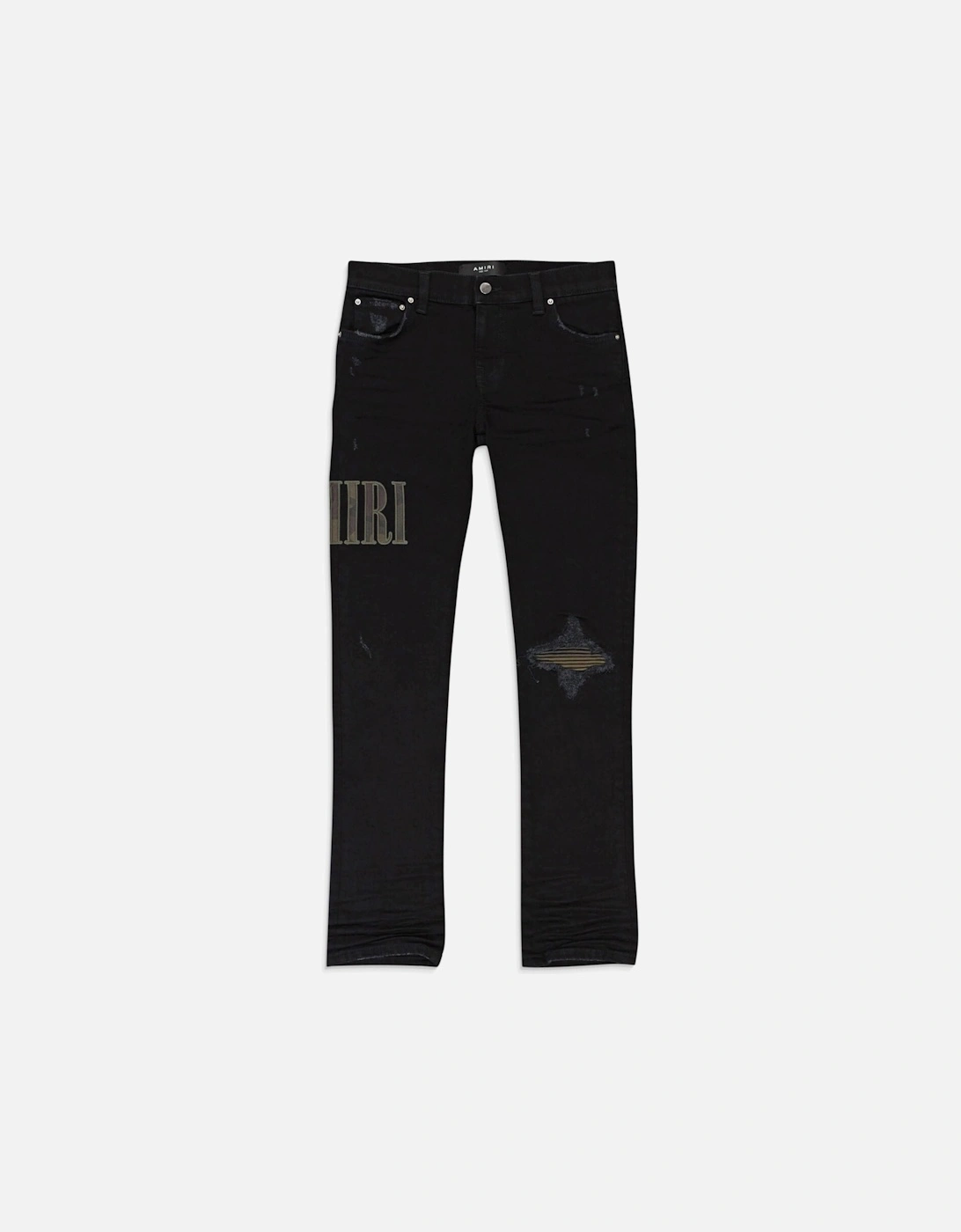 KIDS CAMO APPLIQUE DENIM JEANS BLACK, 4 of 3