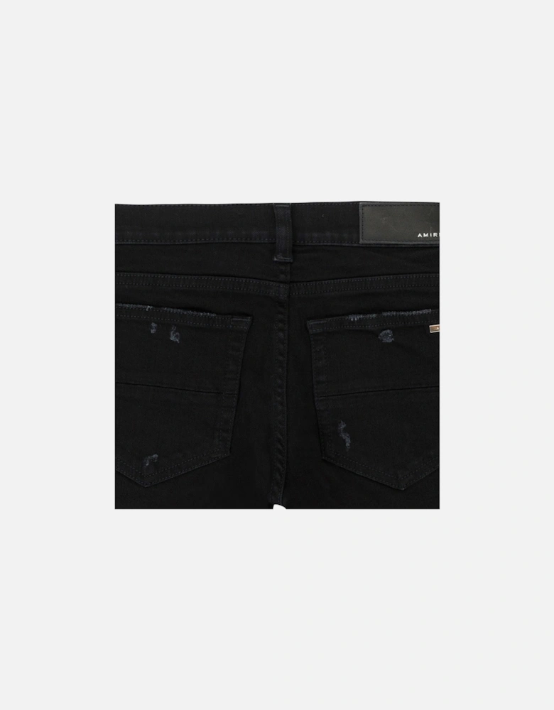 KIDS CAMO APPLIQUE DENIM JEANS BLACK