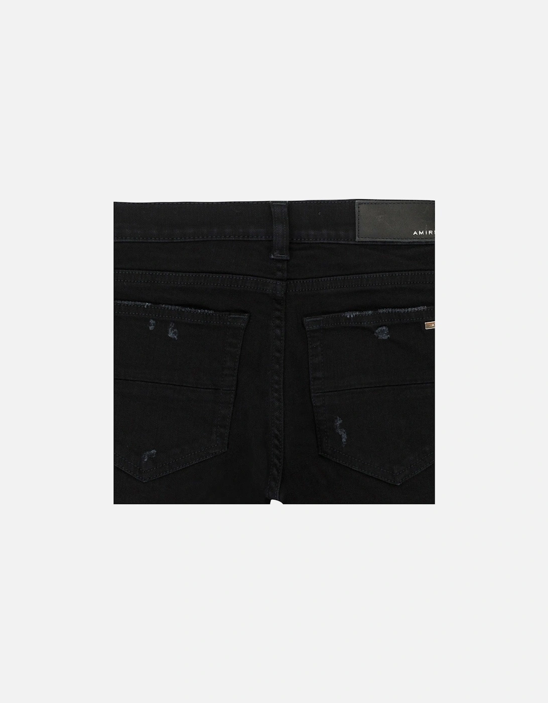 KIDS CAMO APPLIQUE DENIM JEANS BLACK