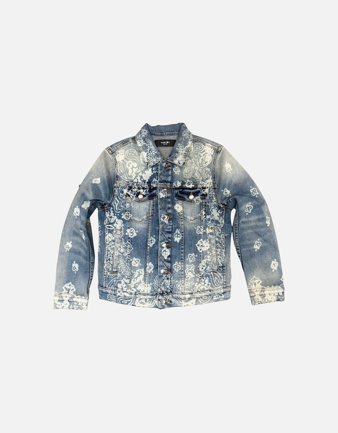 KIDS BLEACH BANDANA TRUCKER JACKET CLAY INDIGO, 4 of 3