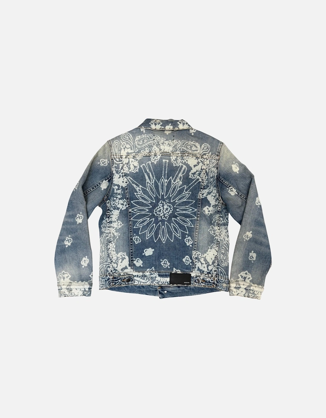 KIDS BLEACH BANDANA TRUCKER JACKET CLAY INDIGO