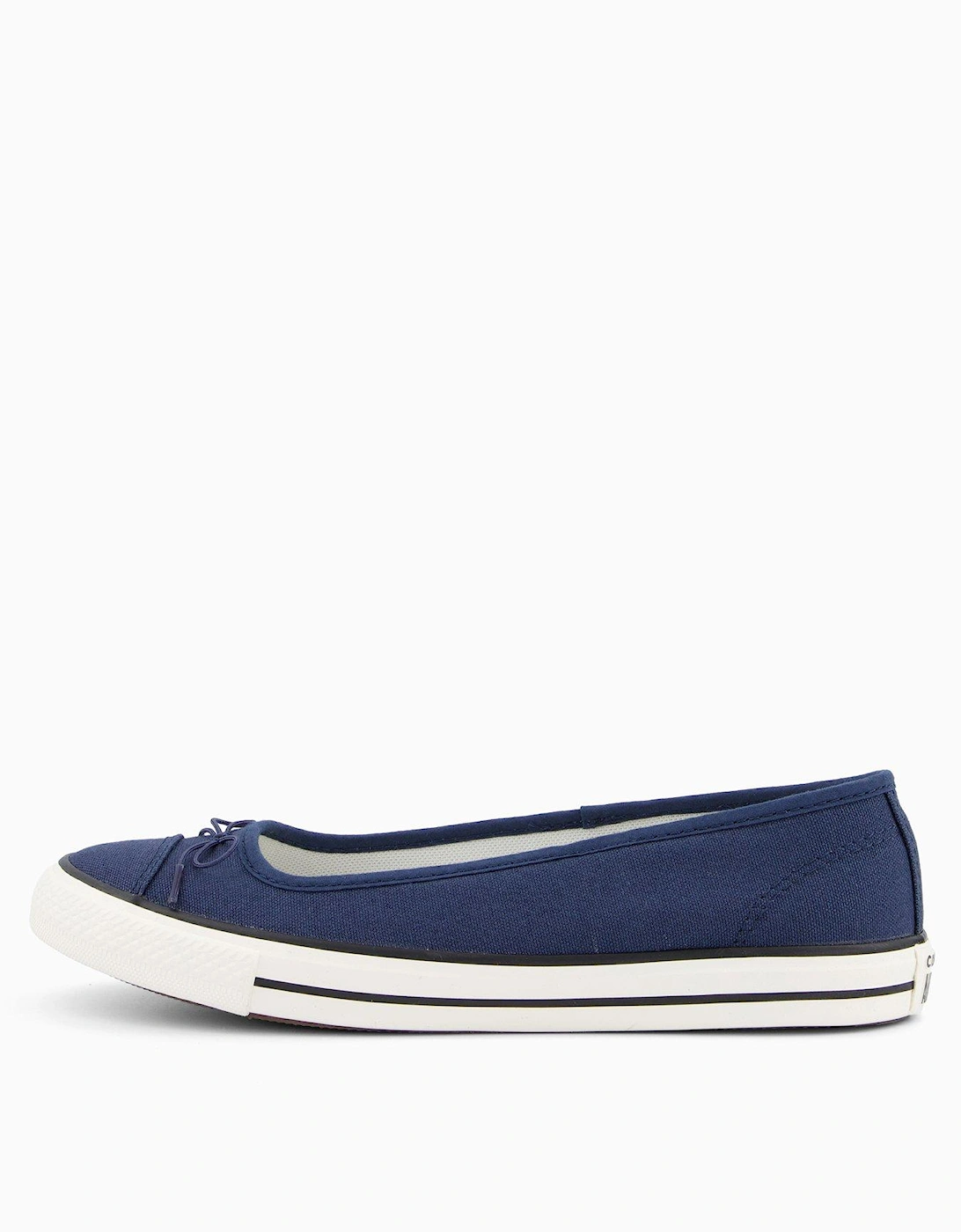 Girls Dainty Ballerina Slip-Ons - Navy, 2 of 1