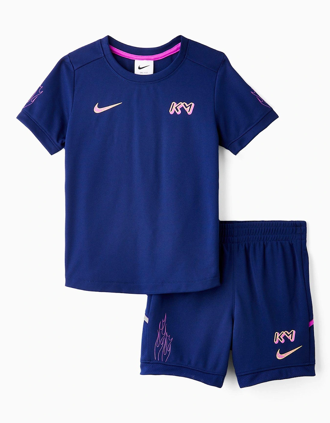 Kids Boys Dri-fit Mbappe Shorts And T-shirt Set - Blue, 2 of 1