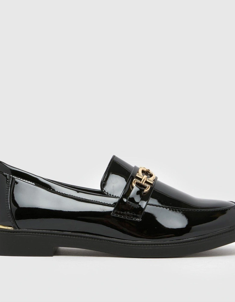 Youth Mini Larsa Patent Hardware Loafer