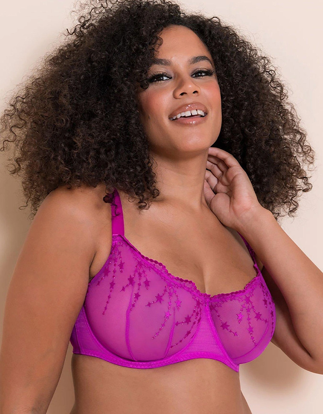 Stardust Balcony Bra Vivid Violet, 2 of 1